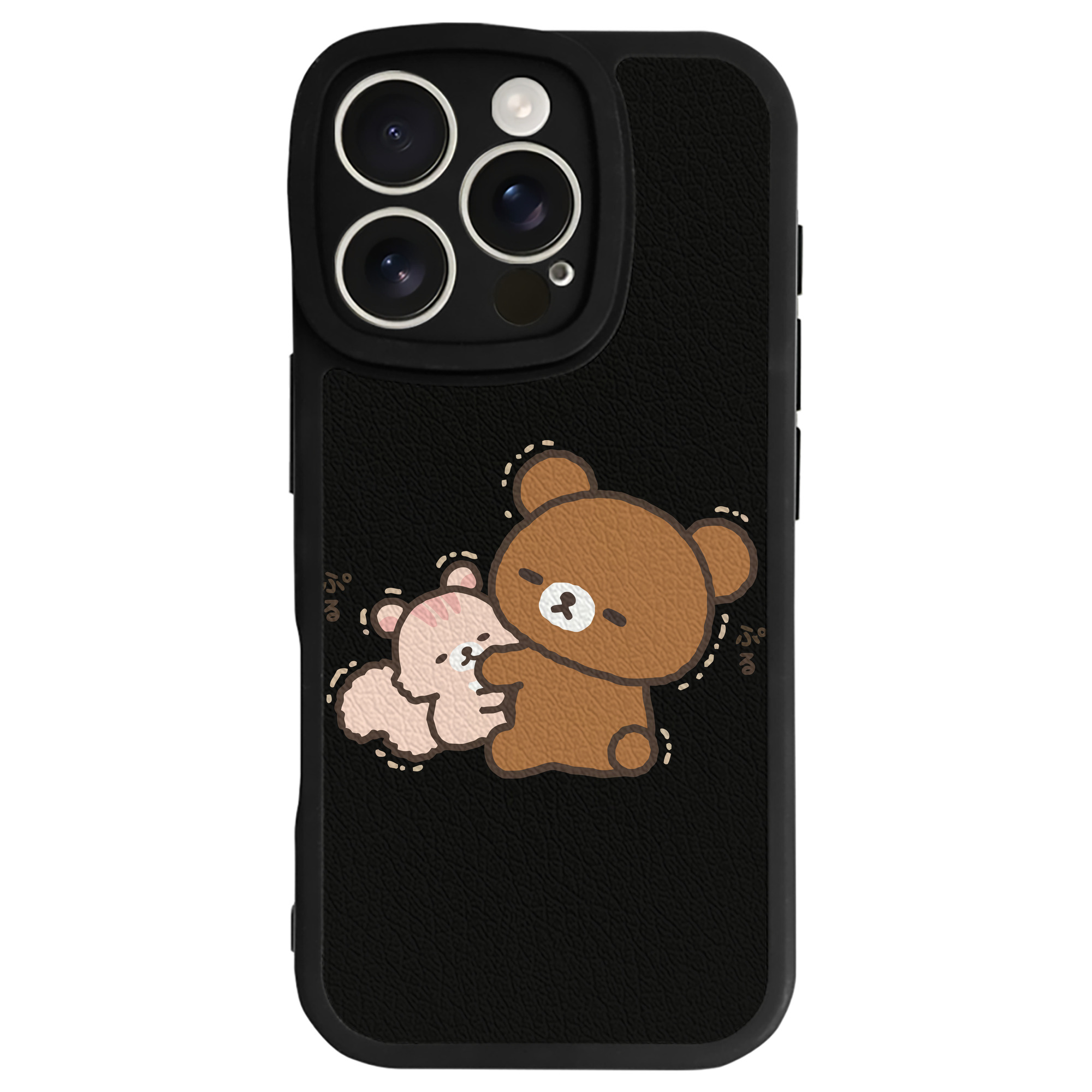 （画像用） リラックマ リラックマ キイロイトリ Rilakkuma Korilakkuma Kiiroitori 【iPhone 16シリーズ対応】シリコンスマホケース（レザー調） 材質：シリコン